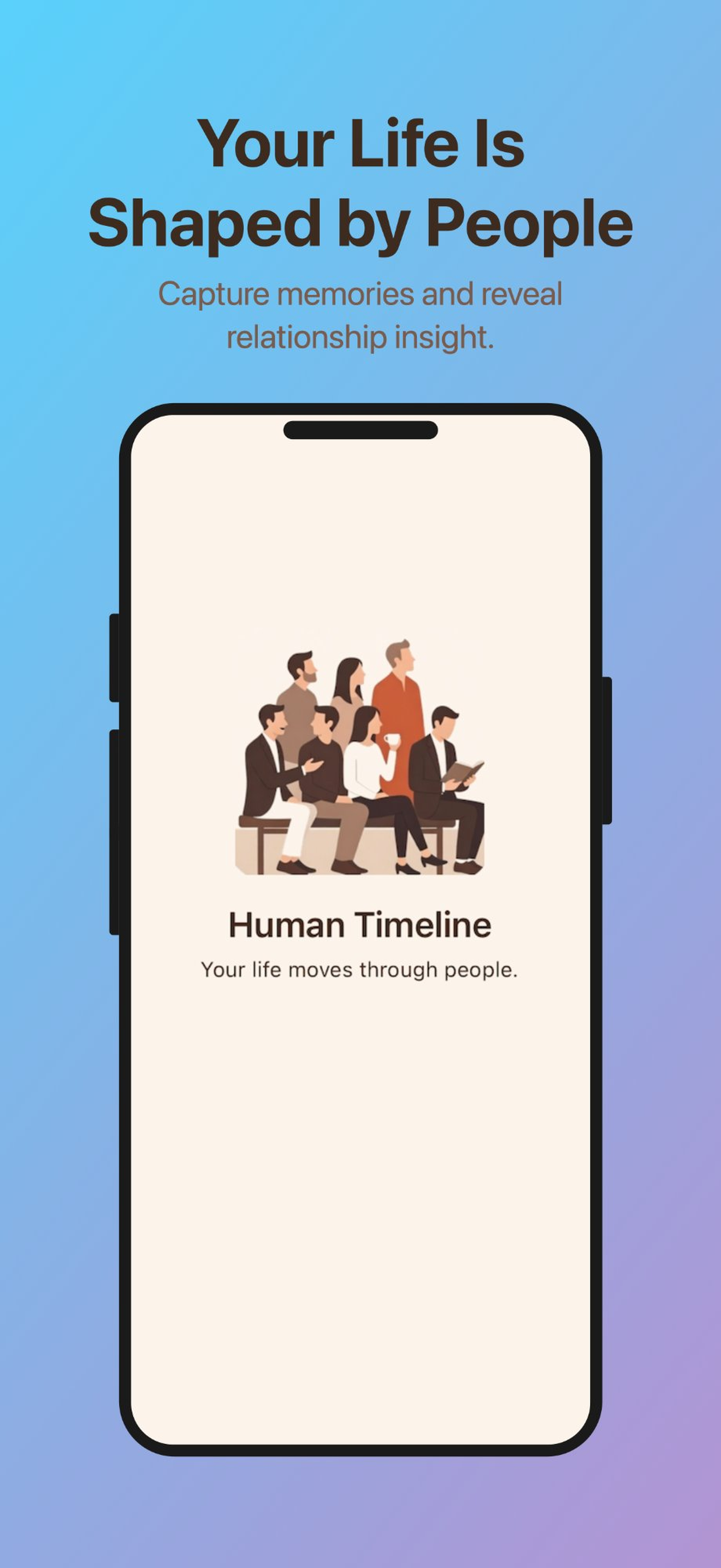 Human Timeline interface